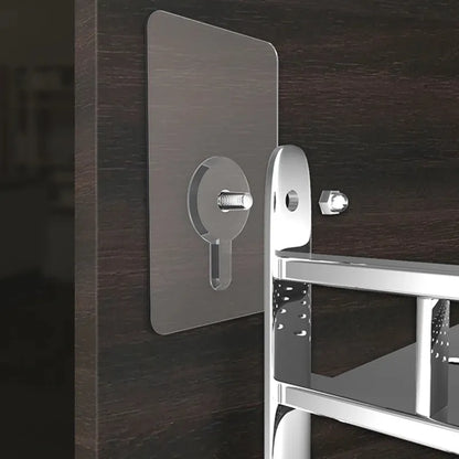 Punch Free Wall Hooks Nail Mounting Rack Screw Rod Seamless Screw Stickers Hang Kits 10 PACK