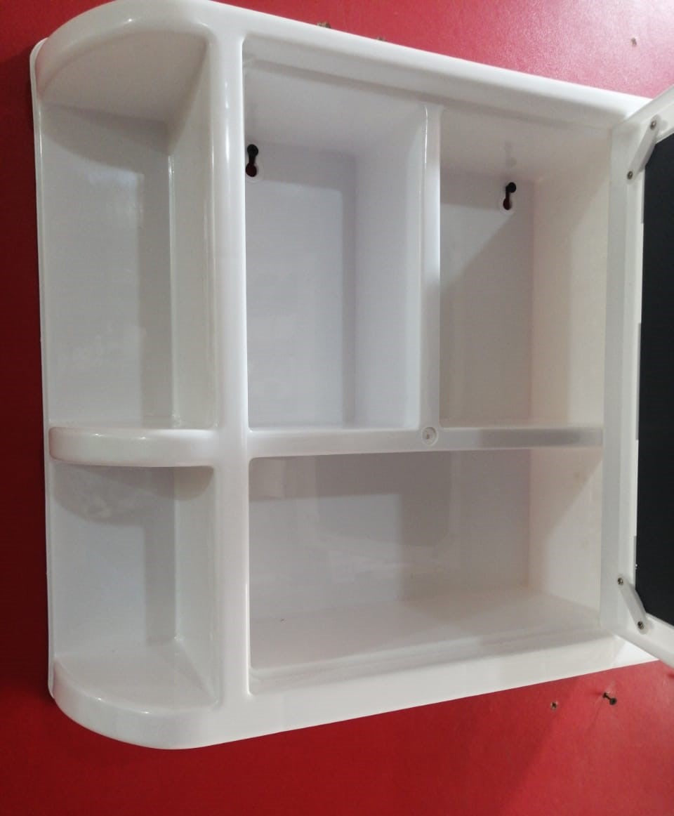 Bathroom Cabinet with Mirror and Multiple Shelves