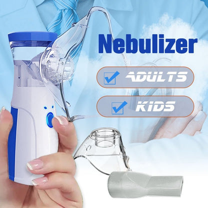 Kids Portable Nebulizer Machine For Asthma Kids Inhaler Compressor Nebulizer For Breathing Issues, Cough, Cold, Flu, Asthma Treatment - Fast Mist, Silent Noise, Easy to Use