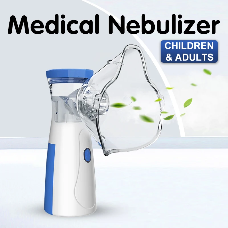 Kids Portable Nebulizer Machine For Asthma Kids Inhaler Compressor Nebulizer For Breathing Issues, Cough, Cold, Flu, Asthma Treatment - Fast Mist, Silent Noise, Easy to Use