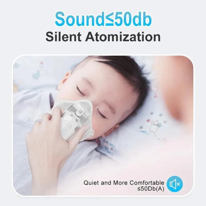 Kids Portable Nebulizer Machine For Asthma Kids Inhaler Compressor Nebulizer For Breathing Issues, Cough, Cold, Flu, Asthma Treatment - Fast Mist, Silent Noise, Easy to Use