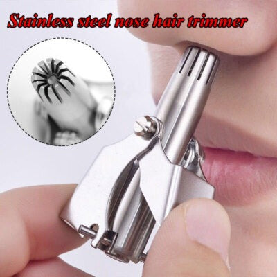 Stainless Steel Manual Nose Trimmer Shaving Nose Ear Hair Face Care Man Washable