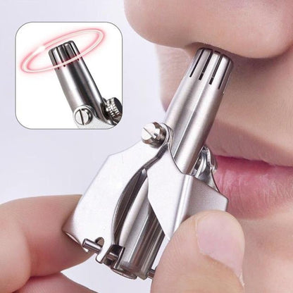 Stainless Steel Manual Nose Trimmer Shaving Nose Ear Hair Face Care Man Washable