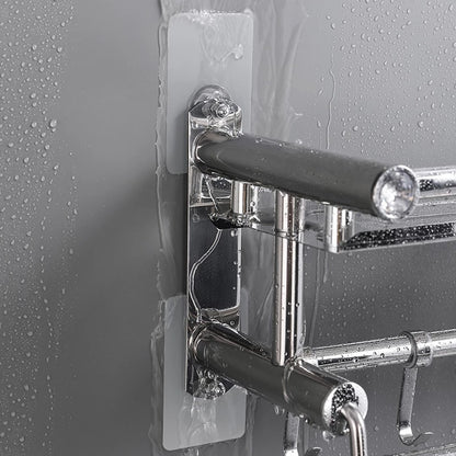 Punch Free Wall Hooks Nail Mounting Rack Screw Rod Seamless Screw Stickers Hang Kits 10 PACK