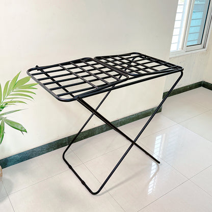 Premium Metal Folding Cloth Dryer Stand White-Hanging stands Drying Rack Thick